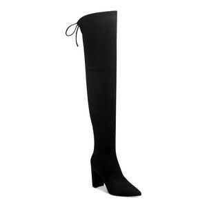 Marc Fisher Black Suede Over the Knee Boots